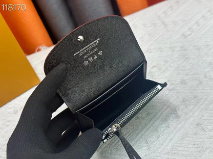 Monogram Canvas & Leather Rosalie Coin Purse for Women