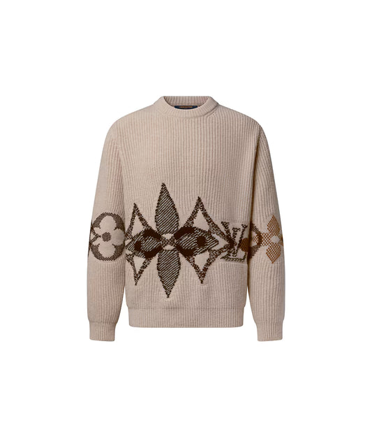 Graphic Knitted Crewneck - For Men LV